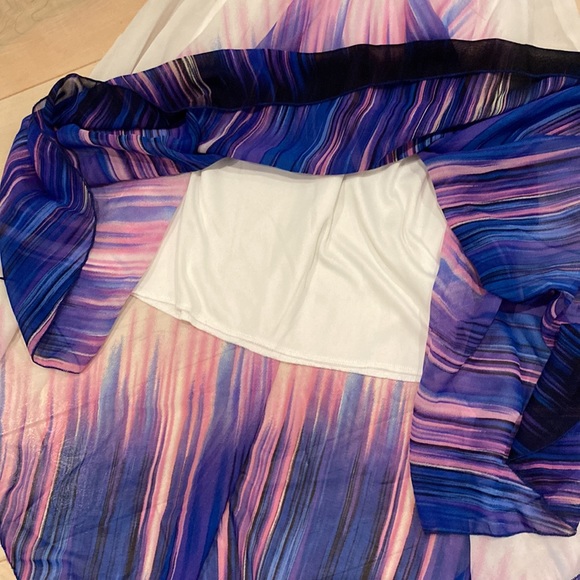 Les Tout Petits girls high low sleeveless smocked top long maxi dress - Picture 8 of 11